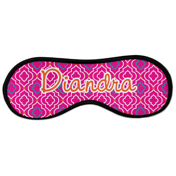 Custom Colorful Trellis Sleeping Eye Masks - Large (Personalized)