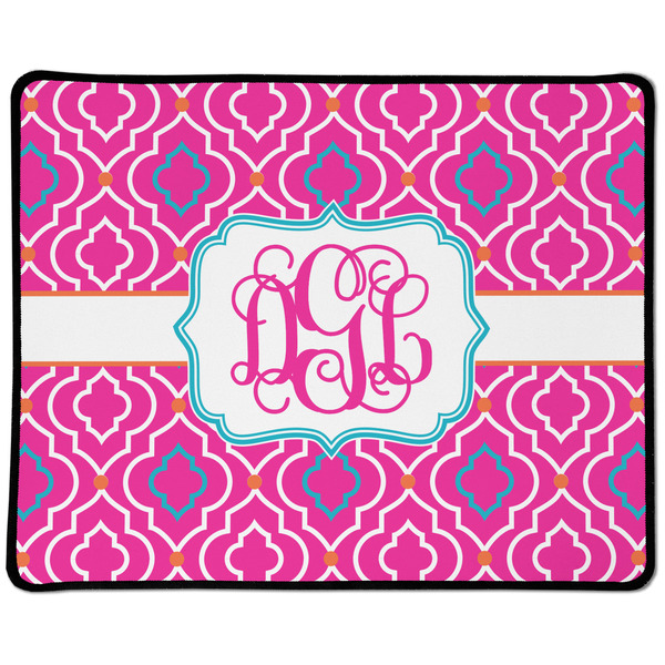 Custom Colorful Trellis Large Gaming Mouse Pad - 12.5" x 10" (Personalized)