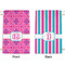 Colorful Trellis Small Laundry Bag - Front & Back View