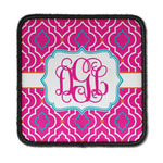 Colorful Trellis Iron On Square Patch w/ Monogram