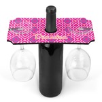 Colorful Trellis Wine Bottle & Glass Holder (Personalized)