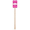 Colorful Trellis Wooden 6.25" Stir Stick - Rectangular - Single Stick