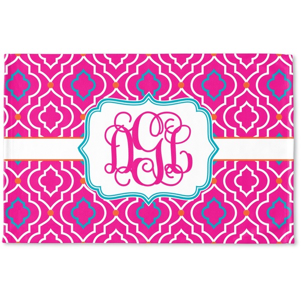 Custom Colorful Trellis Woven Mat (Personalized)