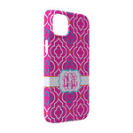 Colorful Trellis iPhone Case - Plastic - iPhone 14 Pro (Personalized)