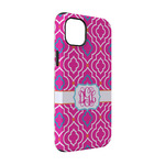 Colorful Trellis iPhone Case - Rubber Lined - iPhone 14 (Personalized)