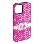 Colorful Trellis iPhone Case - Rubber Lined - iPhone 15 Plus (Personalized)