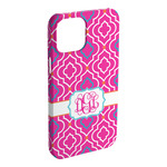 Colorful Trellis iPhone Case - Plastic - iPhone 15 Pro Max (Personalized)