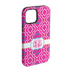 Colorful Trellis iPhone Case - Rubber Lined - iPhone 15 Pro (Personalized)