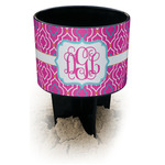 Colorful Trellis Black Beach Spiker Drink Holder (Personalized)