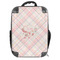 Modern Plaid & Floral 18" Hard Shell Backpacks - FRONT