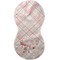 Modern Plaid & Floral Burp Peanut Shaped Flat