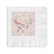 Modern Plaid & Floral Coined Cocktail Napkins (Personalized)