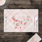 Modern Plaid & Floral Disposable Paper Placemat - In Context