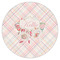 Modern Plaid & Floral Drink Topper - Medium - Single