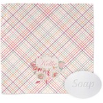 Modern Plaid & Floral Washcloth (Personalized)