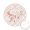 Modern Plaid & Floral Icing Circle - Small - Front