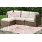 Modern Plaid & Floral Indoor / Outdoor Rug & Cushions