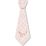 Modern Plaid & Floral Iron On Tie - 4 Sizes w/ Name or Text