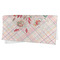 Modern Plaid & Floral Microfiber Dish Rag - FOLDED (half)