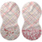 Modern Plaid & Floral Peanut Shaped Burps - Approval