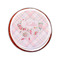 Modern Plaid & Floral Printed Icing Circle - Small - On Cookie