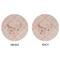 Modern Plaid & Floral Round Linen Placemats - APPROVAL (double sided)