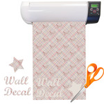 Modern Plaid & Floral Vinyl Sheet (Re-position-able)