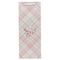 Modern Plaid & Floral Wine Gift Bag - Matte - Front