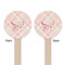 Modern Plaid & Floral Wooden 7.5" Stir Stick - Round - Double Sided - Front & Back