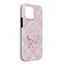 Modern Plaid & Floral iPhone 13 Pro Max Tough Case - Angle