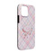 Modern Plaid & Floral iPhone 13 Tough Case - Angle