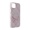 Modern Plaid & Floral iPhone 14 Pro Case - Angle