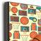 Basketball 11x14 Wood Print - Closeup