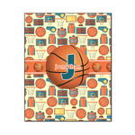 Basketball Wood Print - 16x20 (Personalized)