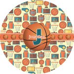 Basketball Multipurpose Round Labels - 2" (Personalized)