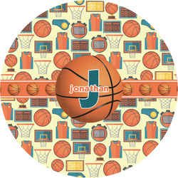 Basketball Multipurpose Round Labels - Custom Sized (Personalized)