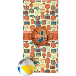 Basketball Beach Towel (Personalized)