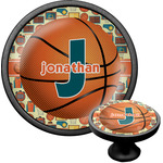 Basketball Cabinet Knob (Black) (Personalized)