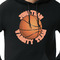 Basketball Black Hoodie on Model - CloseUp