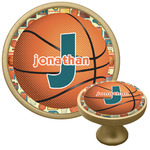 Basketball Cabinet Knob - Gold (Personalized)