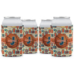 Basketball Can Cooler (12 oz) - Set of 4 w/ Name or Text