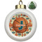 Basketball Ceramic Christmas Ornament - Xmas Tree (Front View)