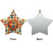 Basketball Ceramic Flat Ornament - Star Front & Back (APPROVAL)