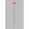 Basketball Clear Plastic 7" Stir Stick - Round - Single Stick