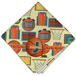 Basketball Cloth Dinner Napkin - Single w/ Name or Text