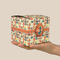 Basketball Cube Favor Gift Box - On Hand - Scale View