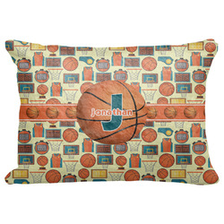 Basketball Decorative Baby Pillowcase - 16"x12" (Personalized)