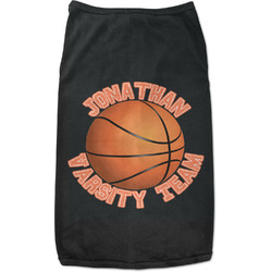 Basketball Black Pet Shirt - XL (Personalized)