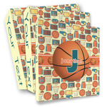 Basketball 3 Ring Binder - Full Wrap (Personalized)