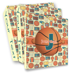 Basketball 3 Ring Binder - Full Wrap (Personalized)